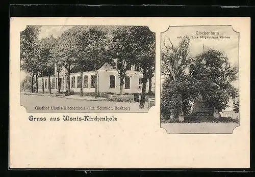 AK Ulsnis-Kirchenholz, Gasthof und Glockenturm