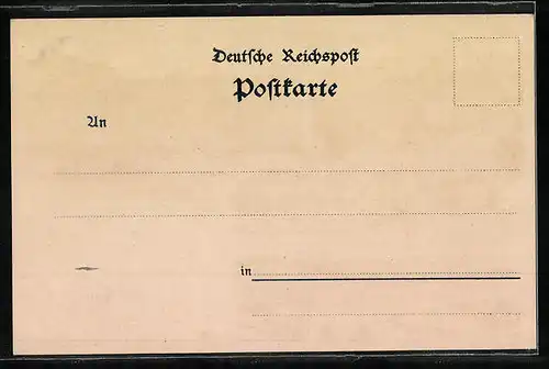 Lithographie Volmarstein i. Westfalen, Bethanien, Schlossberg mit Kriegerdenkmal