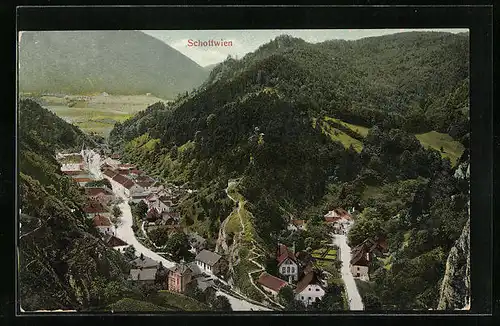 AK Schottwien, Ortstotale im Tal