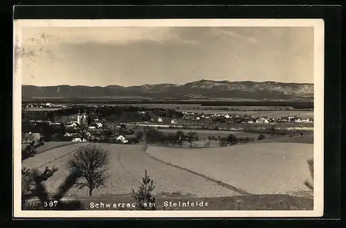 AK Schwarzau am Steinfelde, Panoramaansicht der Stadt