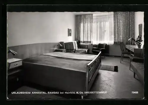 AK Ramsau bei Hainfeld, Dreibettzimmer im Urlaubsheim Annental
