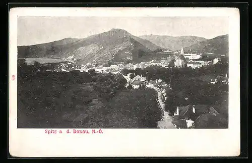 AK Spitz a. d. Donau, Generalansicht der Stadt
