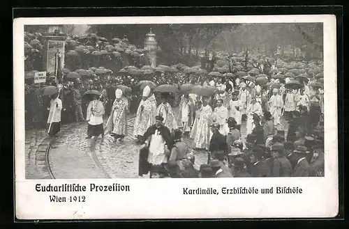 AK Wien, Eucharistischer Kongress 1912, Kardinäle, Erzbischöfe und Bischöfe