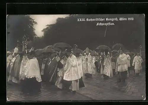 AK Wien, Festprozession zum XXIII. Eucharistischen Kongress 1912