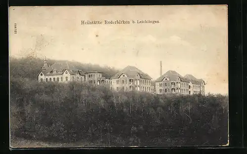 AK Leichlingen, Blick auf die Heilstätte Roderbirken