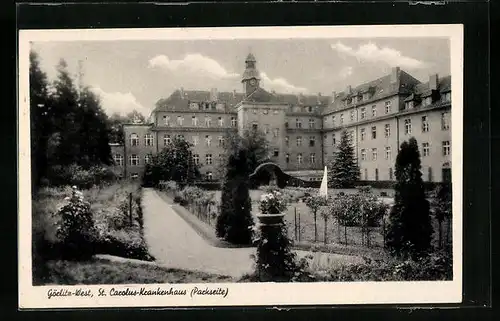 AK Görlitz, Parkseite des St. Carolus-Krankenhaus