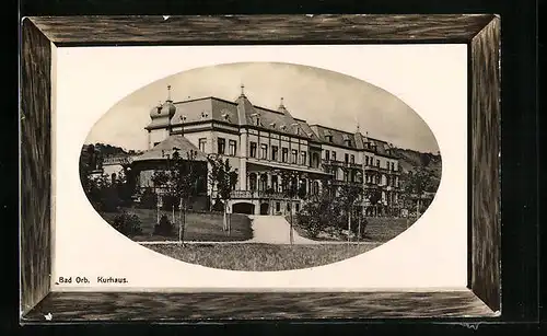 Präge-AK Bad Orb, vor dem Kurhaus