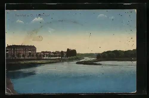 AK Frankfurt a. Oder, Partie an der Löweninsel