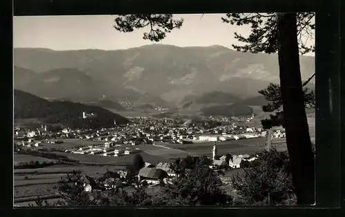 AK Bruneck im Pustertal, Generalansicht vom Waldrand aus