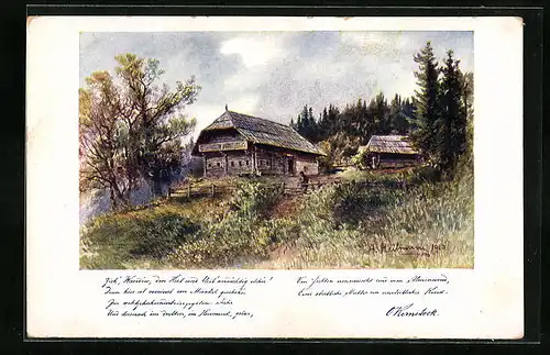 AK Deutscher Schulverein Nr. 144: Blick auf Roseggers Geburtshaus
