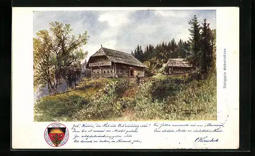 AK Deutscher Schulverein Nr. 144: Das Geburtshaus von Rosegger
