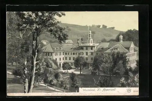 AK Weissbad, Blick zurm Kurhaus