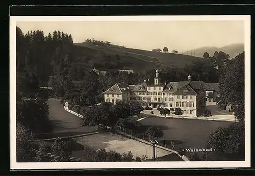 AK Weissbad, Gesamtansicht vom Hotel Kurhaus mit Anlagen