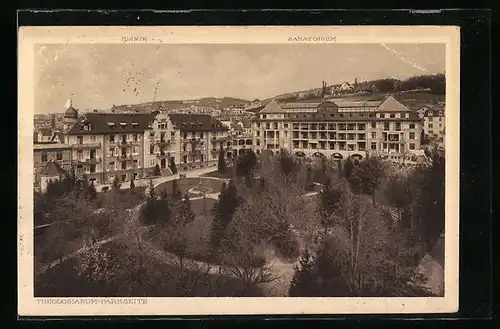 AK Zürich, Theodosianum, Parkseite, Asylstrasse 120