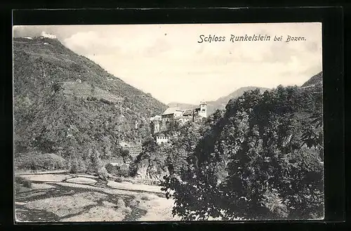 AK Bozen, Blick auf Schloss Runkelstein