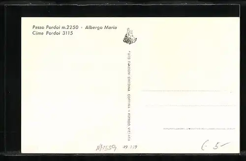 AK Passo Pordoi, Albergo Maria Cima Pordoi