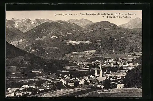 AK San Lorenzo di Sebato, Panorama verso Brunico