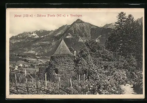 AK Meran, Schloss Planta u Vinschgau