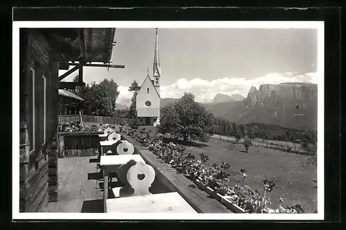 AK Klobenstein am Ritten, Hotel Kematen gegen Dolomiten