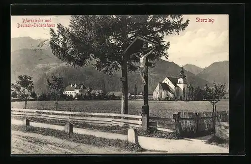 AK Sterzing, Pfarrkirche und Deutsch-Ordenshaus