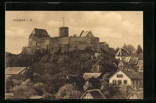 AK Otzberg i. O., Blick auf die Burg