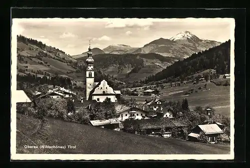 AK Oberau, Gesamtansicht mit Kirche