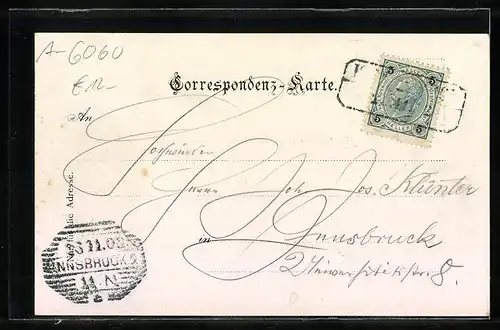 AK Heilig Kreuz, Gesamtansicht mit Gebirgswand