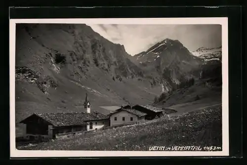 AK Venn im Vennatal, Totale mit Gebirgswand