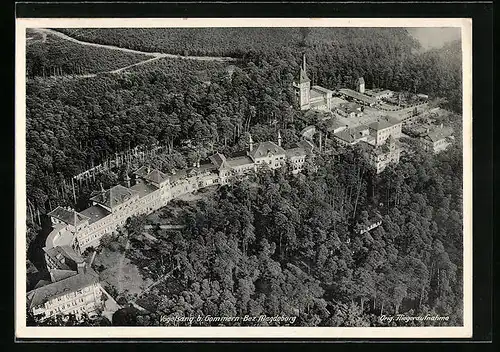 AK Vogelsang b. Gommern, Teilansicht, Fliegeraufnahme