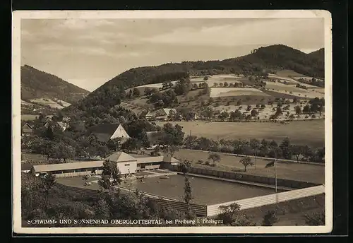 AK Glottertal bei Freiburg, Schwimmbad Oberglottertal