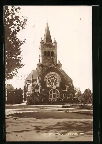 AK Basel, Blick zur Pauluskirche