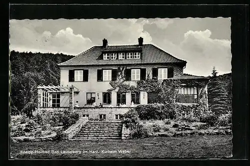 AK Bad Lauterberg i. Harz, Partie am Kurheim Weber