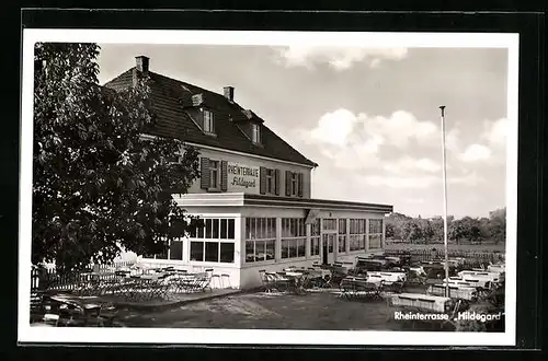 AK Heidesheim-Heidenfahrt, Rheinterrasse Hildegard