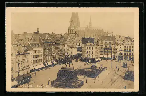 AK Köln a. Rh., Blick zum Heumarkt