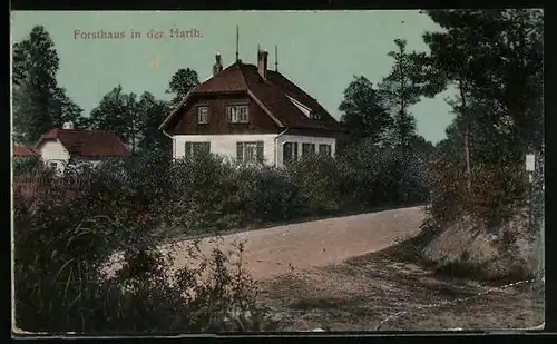 AK Zwenkau, Forsthaus in der Harth