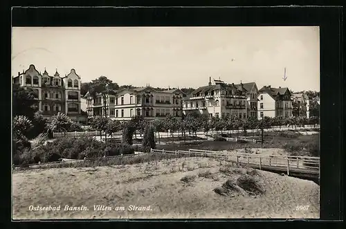 AK Bansin, Villen am Strand