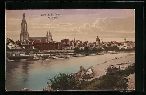 AK Ulm a. d. Donau, Panorama