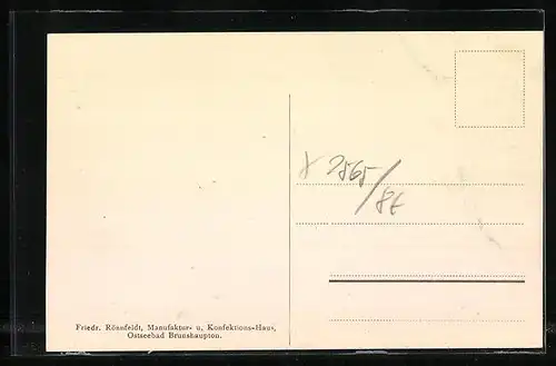 AK Brunshaupten i. M., Ostsee bei Sturm