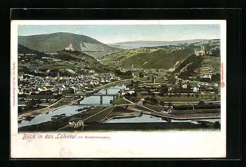 AK Niederlahnstein, Totale mit Blick in das Lahntal