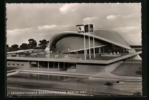 AK Berlin, Internationale Bauausstellung 1957, Kongresshalle im Tiergarten