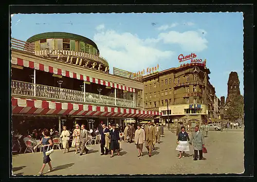 AK Berlin, Cafe Kranzler am Kurfürstendamm