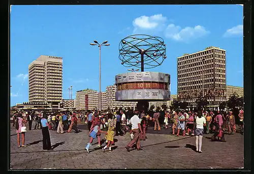 AK Berlin, Uraniasäule mit Weltzeituhr