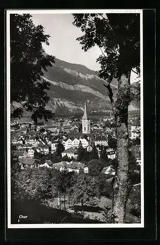 AK Chur, Teilansicht mit Bäumen