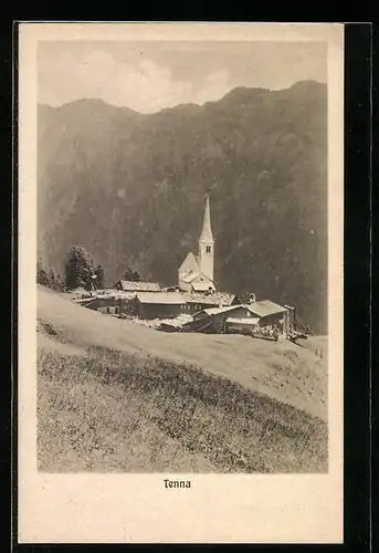 AK Tenna, Teilansicht mit Kirche