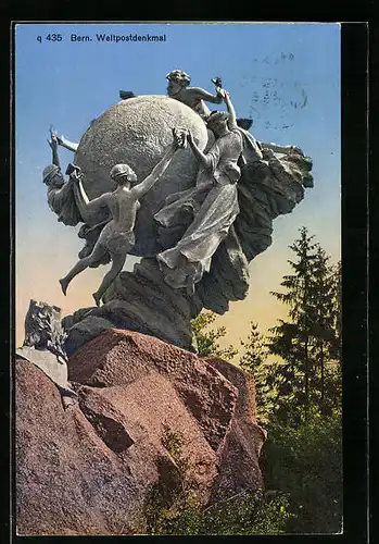 AK Bern, Weltpostdenkmal