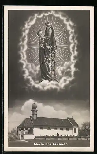 AK Maria Dreibrunnen, Kirche und Gnadenbild