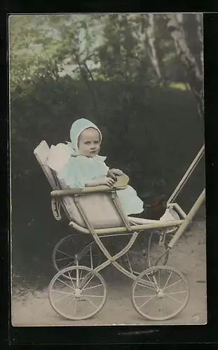 AK Kleinkind im Kinderwagen
