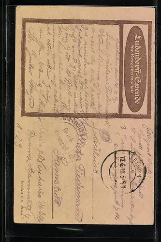 AK Paul von Hindenburg in Uniform mit Orden