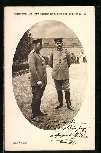 AK Paul von Hindenburg in Uniform mit Orden