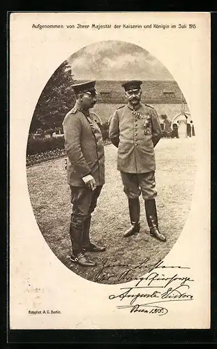 AK Paul von Hindenburg in Uniform mit Orden